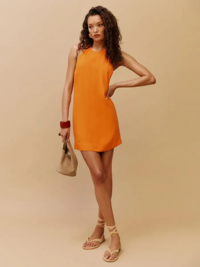 Clothing The Reformation Avielle Dress Nectarine
