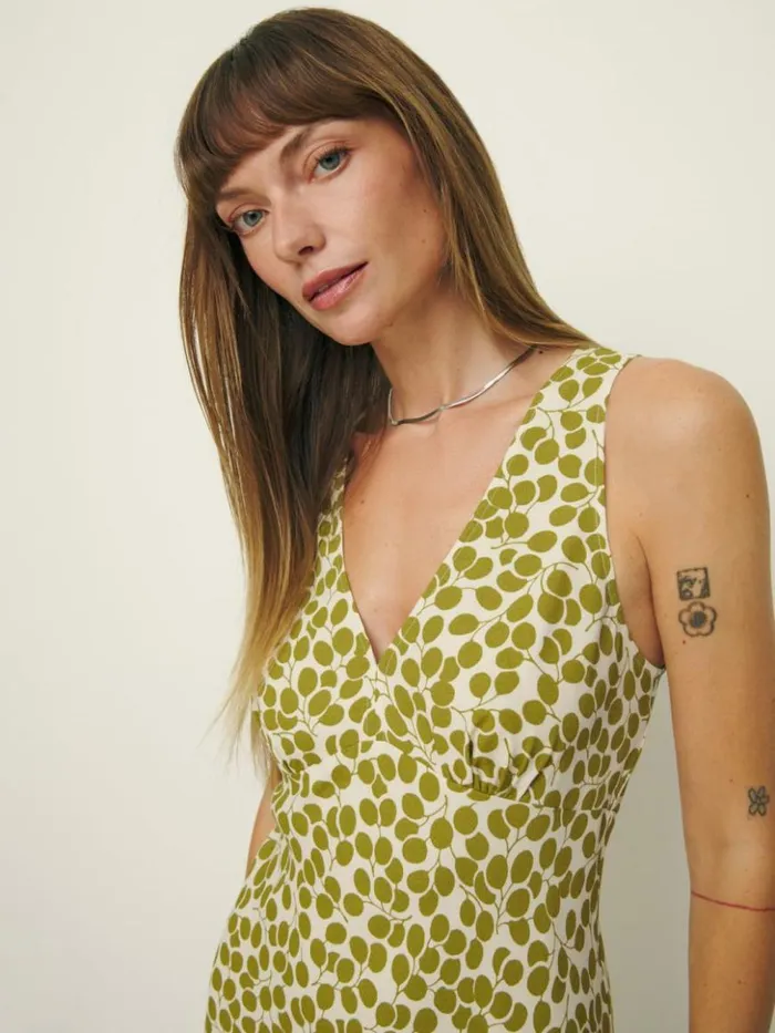 Clothing The Reformation Calix Dress Chardonnay