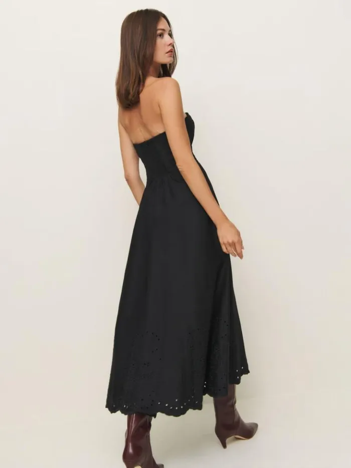 Clothing The Reformation Cherie Dress Black