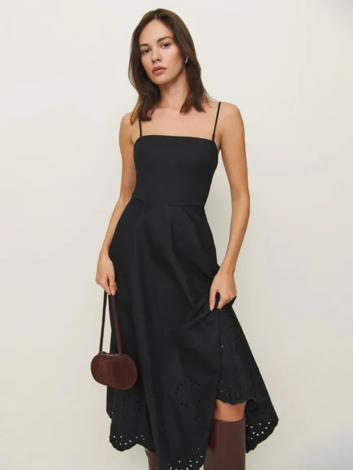 Clothing The Reformation Cherie Dress Black