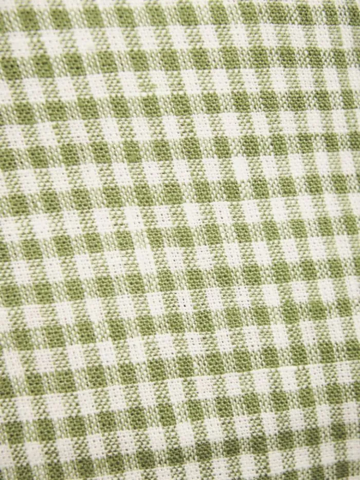 Clothing The Reformation Daria Linen Dress Avocado Check