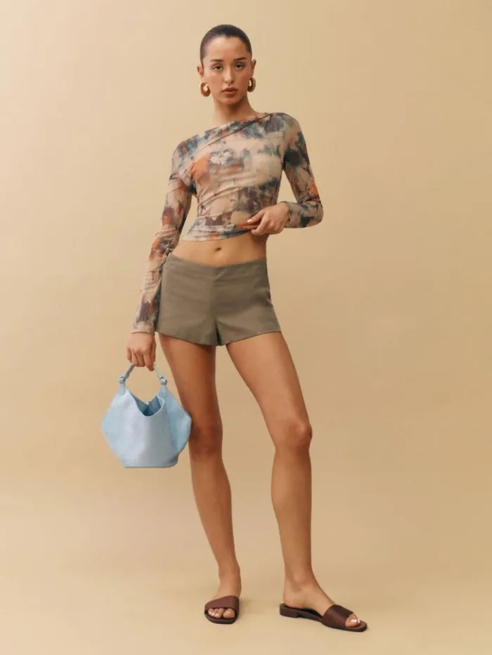 Clothing The Reformation Elio Knit Top Reflection