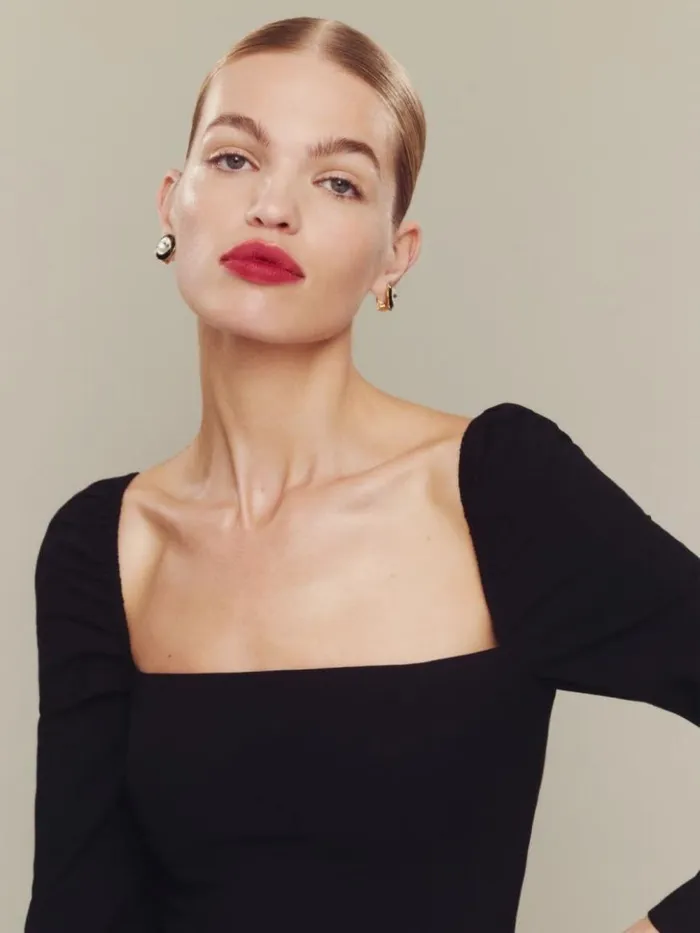 Clothing The Reformation Elly Dress Black