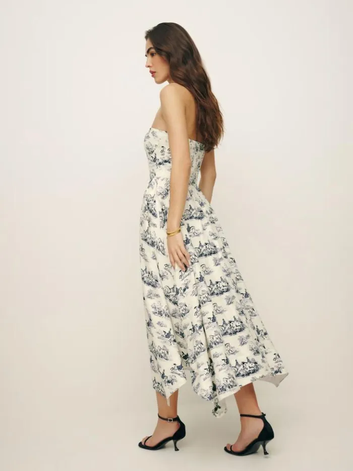 Clothing The Reformation Grazi Linen Dress Toile