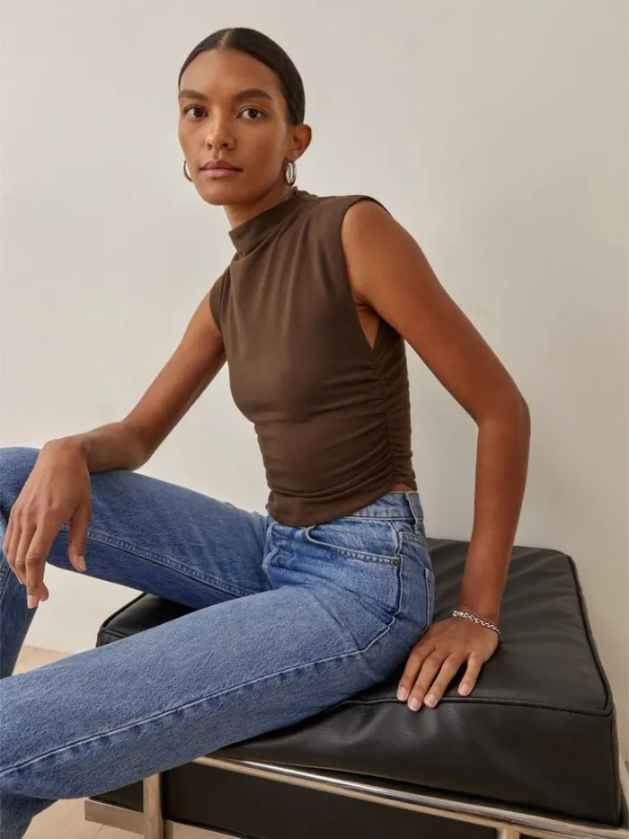Clothing The Reformation Lindy Knit Top Cafe