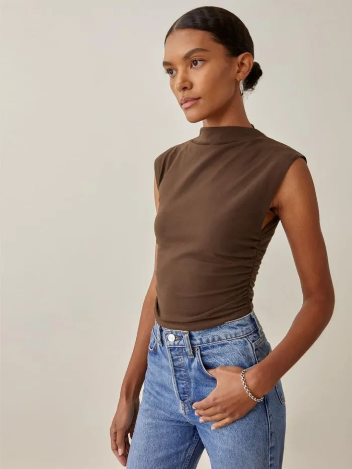Clothing The Reformation Lindy Knit Top Cafe