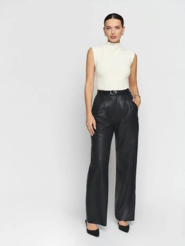 Clothing The Reformation Lindy Knit Top Ivory