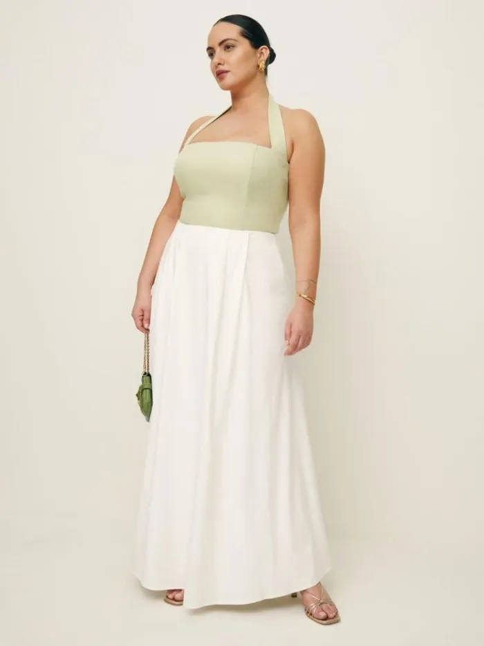 Clothing The Reformation Malika Linen Top Es Dried Herbs