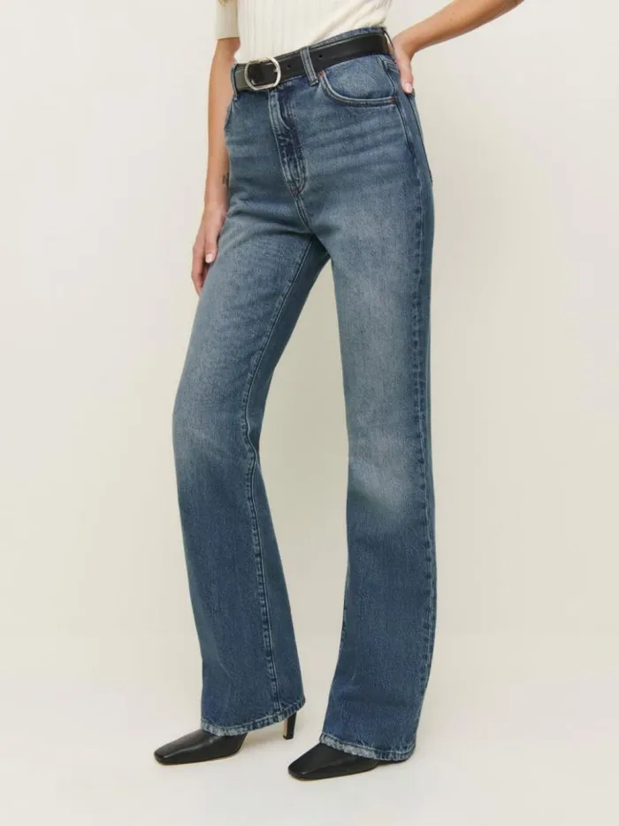 Clothing The Reformation Mia High Rise Vintage Bootcut Jeans Canyon