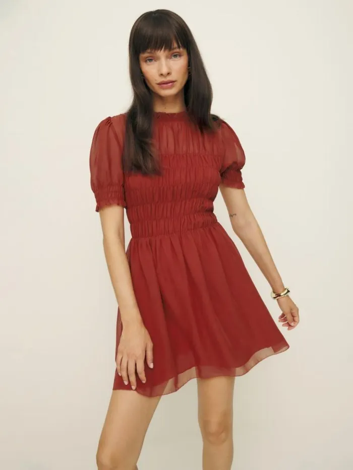 Clothing The Reformation Mimsy Dress Sangre