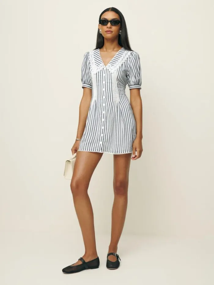 Clothing The Reformation Nonie Dress Antibes Stripe