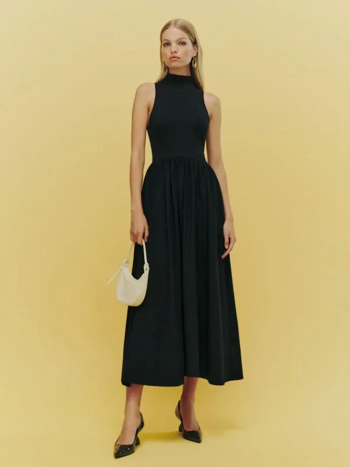 Clothing The Reformation Sai Dress Black