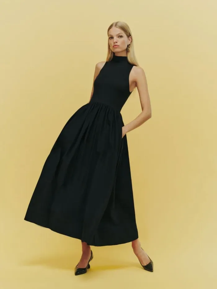 Clothing The Reformation Sai Dress Black