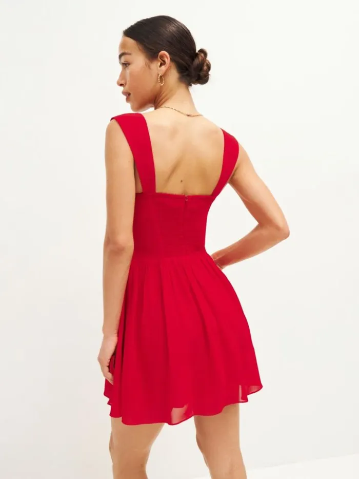 Clothing The Reformation Taiga Dress Poinsettia