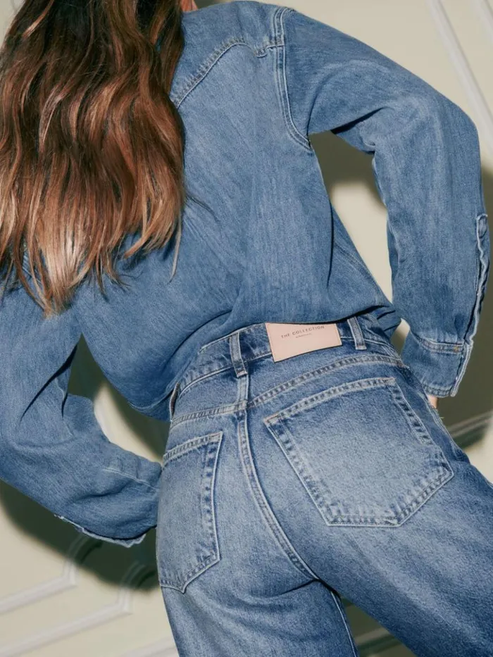 Clothing The Reformation The Magnolia Mid Rise Bow Jeans Zadar