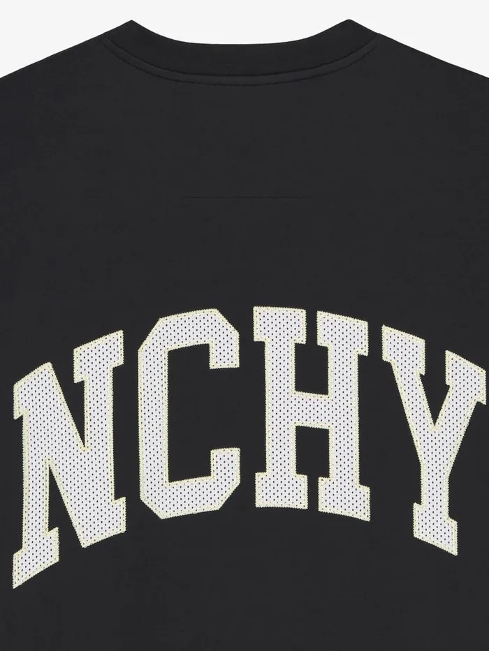 College Boxy Fit TShirt In Cotton Black Men Givenchy TShirts