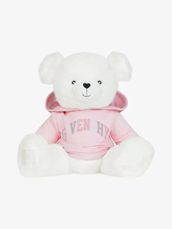 College Teddy Bear In Fleece Light Pink Kids Givenchy