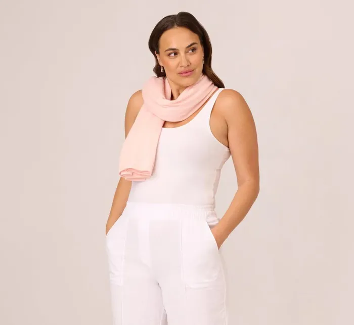 Cover Ups Womens Adrianna Papell Classic S039Hug With Tunnel Sleeves In Pale Pink