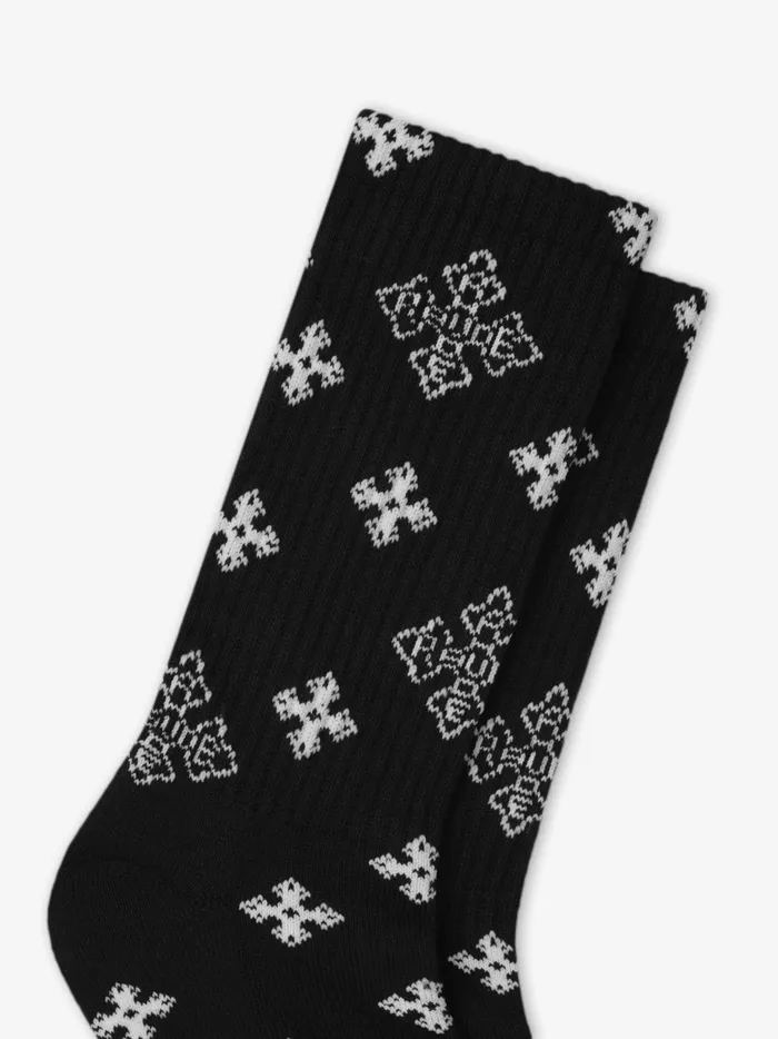 CROSS PAISLEY JACQUARD SOCK Unisex Rhude Socks