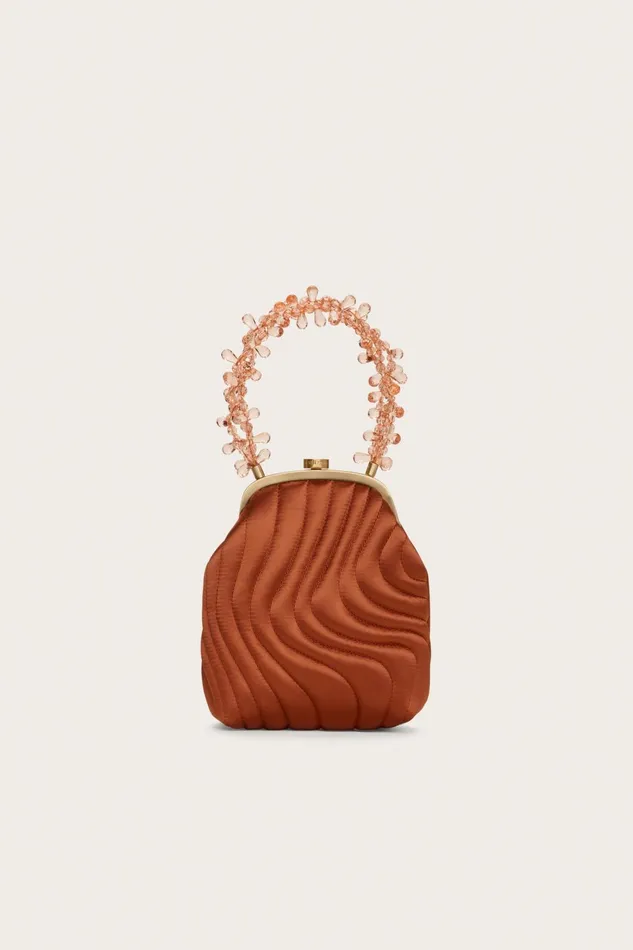 Cult Gaia Alita Top Handle Currant Women Mini Bags