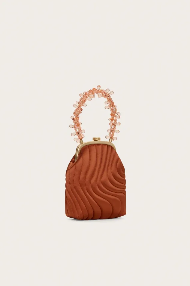 Cult Gaia Alita Top Handle Currant Women Mini Bags