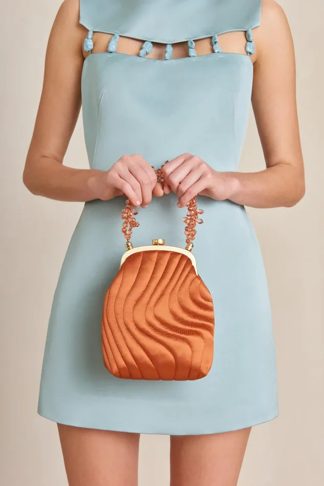 Cult Gaia Alita Top Handle Currant Women Mini Bags