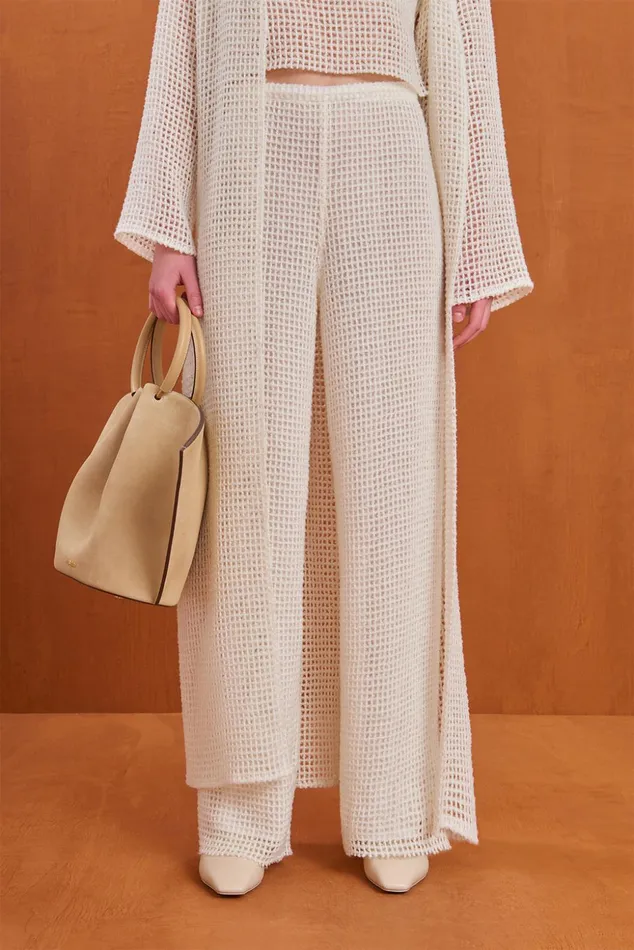 Cult Gaia Claren Pant Off White Women Bottoms
