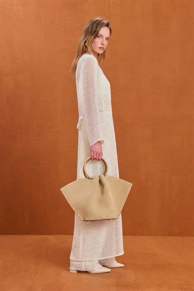 Cult Gaia Claren Pant Off White Women Bottoms