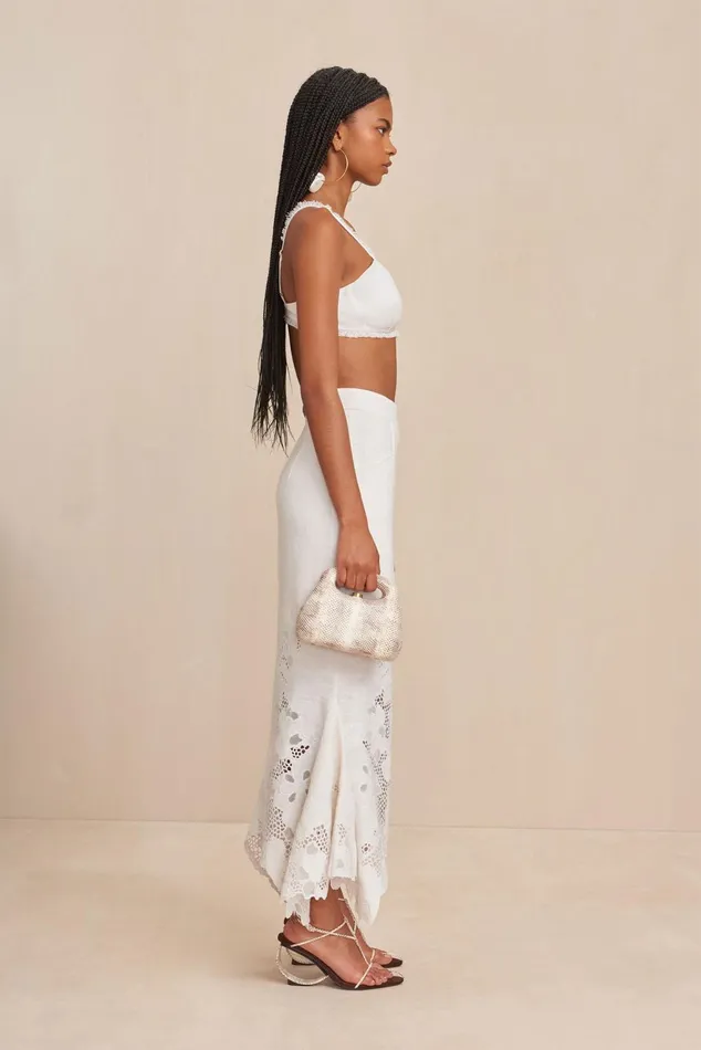 Cult Gaia Eza Top Off White Women Tops