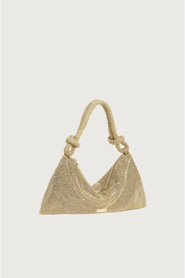 Cult Gaia Hera Nano Rhinestone Shoulder Bag Sand Dollar Women Mini Bags Cult Gaia Hera Nano Rhinestone Shoulder Bag Sand Dollar Women Mini Bags