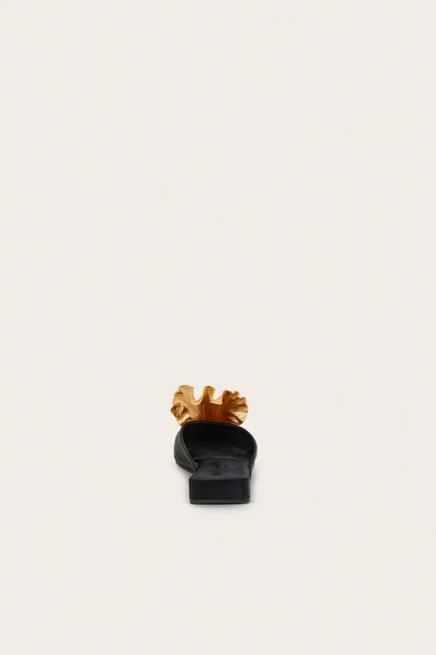 Cult Gaia Iris Mule Black Women Flats