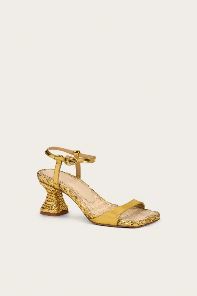 Cult Gaia Javiera Sandal Gold Women Sandals