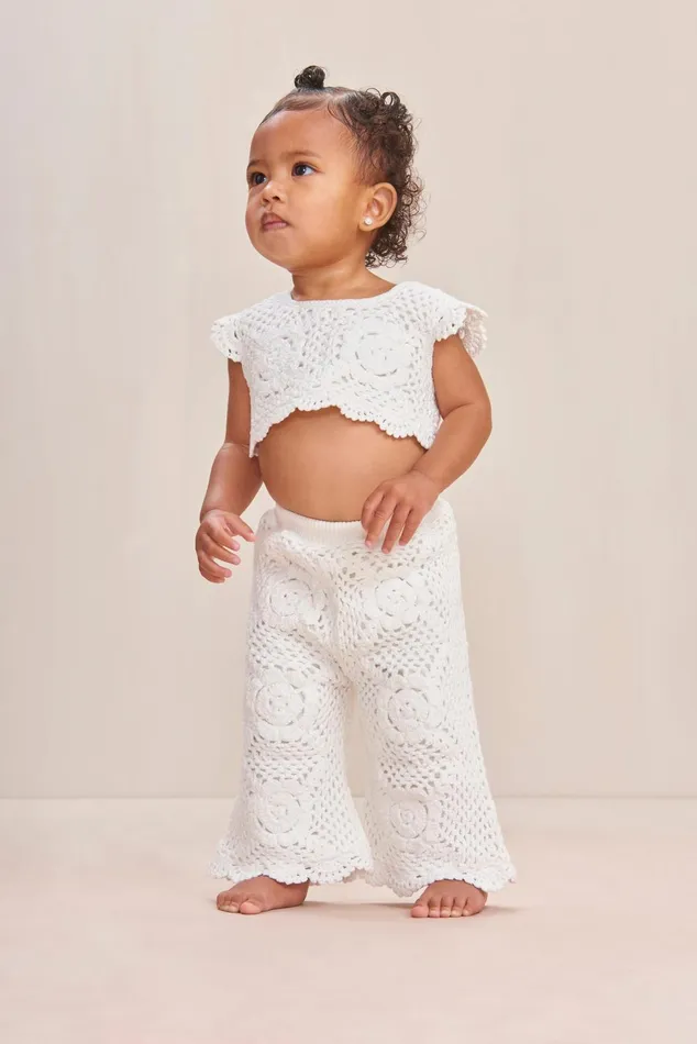 Cult Gaia Jessi Baby Pant Off White Kids Bottoms