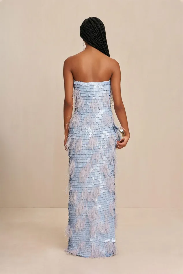 Cult Gaia Nira Gown Marine Women Dresses