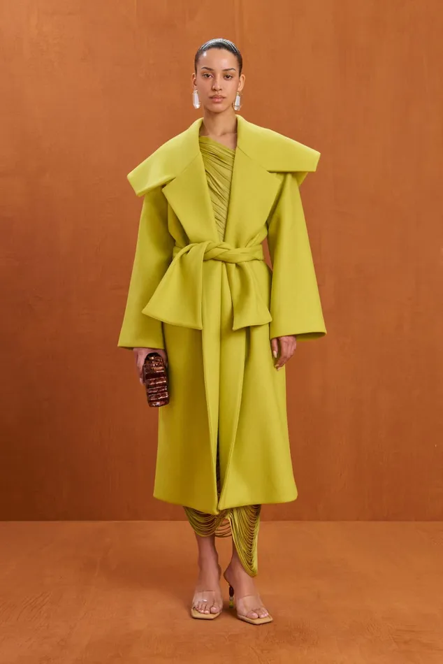 Cult Gaia Nix Coat Algae Women Outerwear