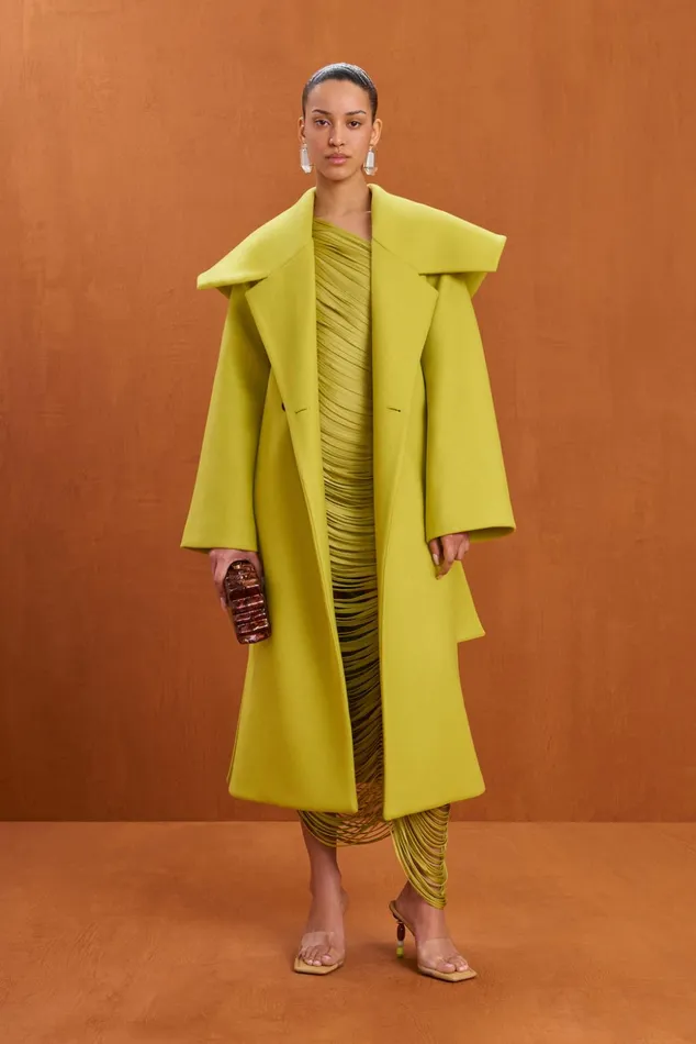 Cult Gaia Nix Coat Algae Women Outerwear