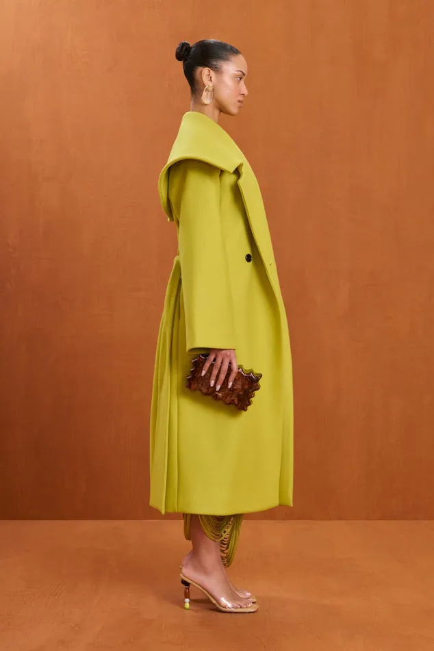 Cult Gaia Nix Coat Algae Women Outerwear