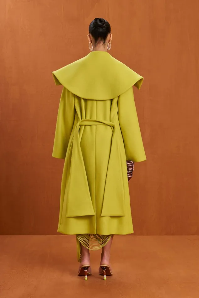 Cult Gaia Nix Coat Algae Women Outerwear