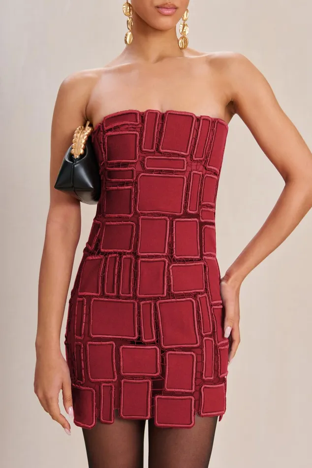 Cult Gaia Nurit Dress Merlot Women Dresses