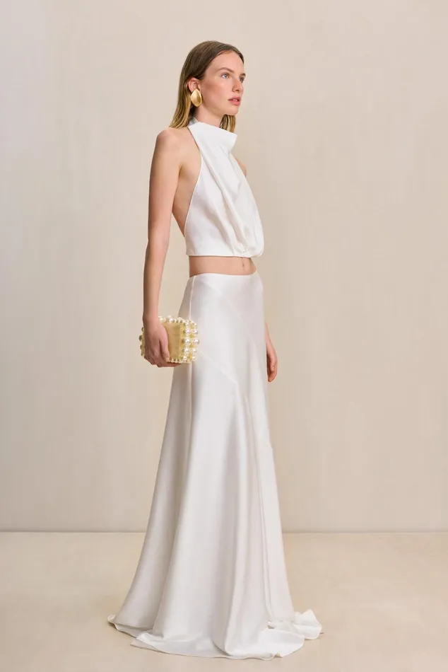 Cult Gaia Pelli Skirt Off White Women Bottoms Cult Gaia Pelli Skirt Off White Women Bottoms