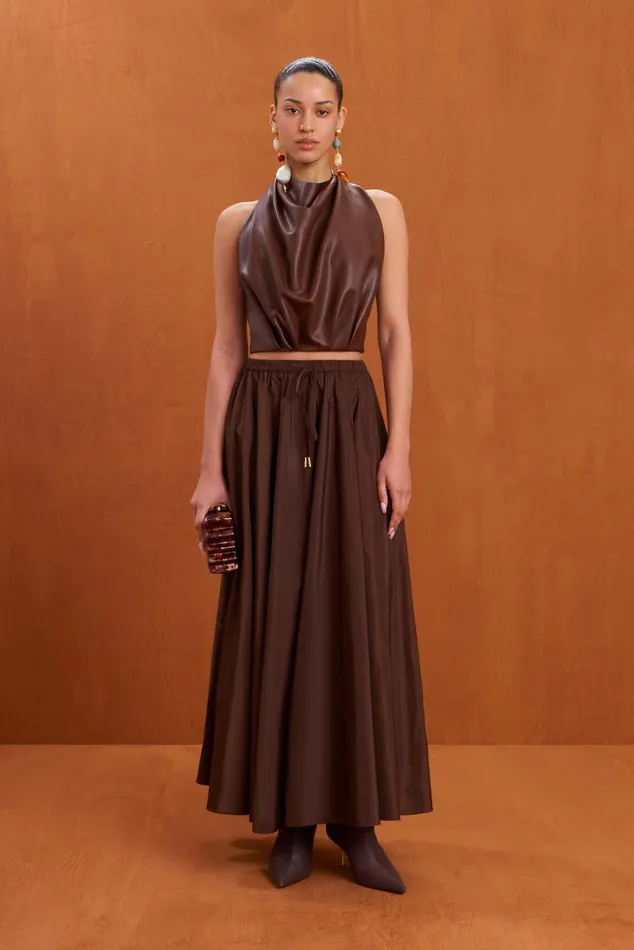 Cult Gaia Rosalee Skirt Java Women Bottoms