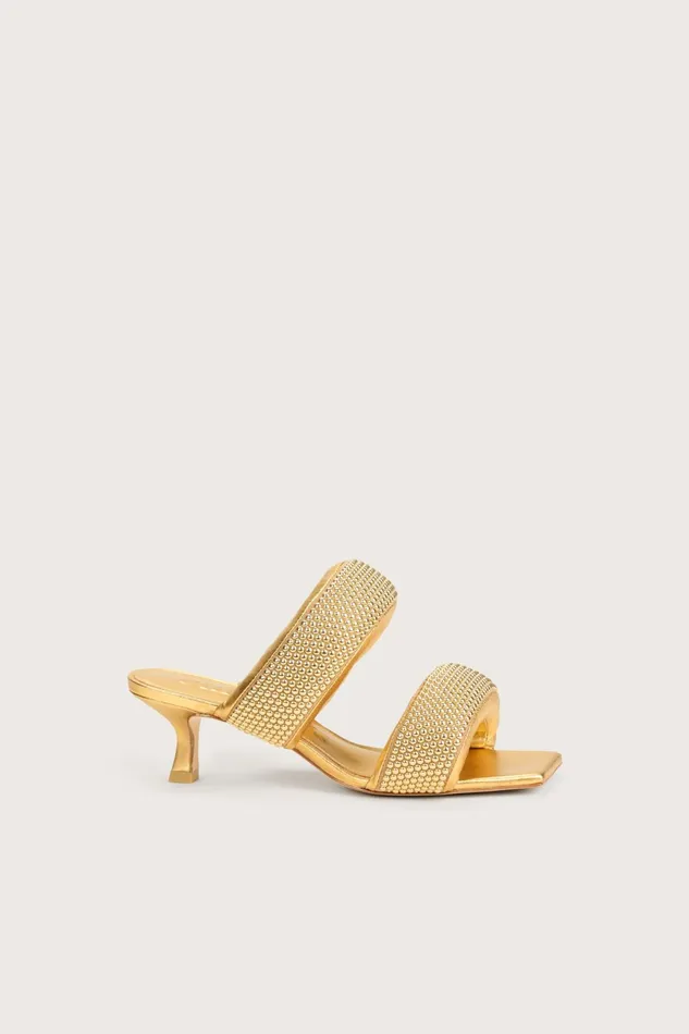 Cult Gaia Rue Sandal Shiny Brass Women Sandals