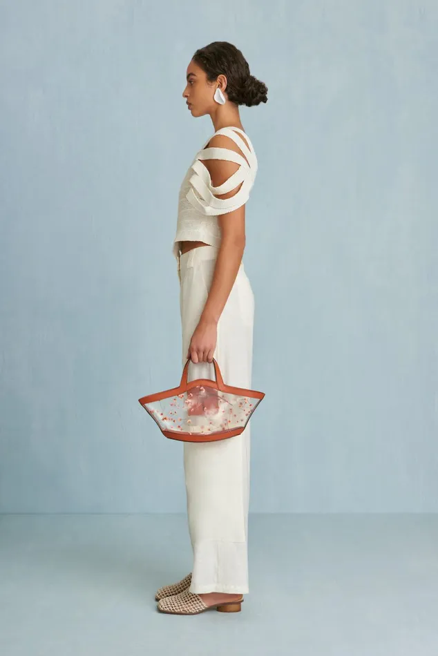 Cult Gaia Sashi Knit Top Off White Women Knits