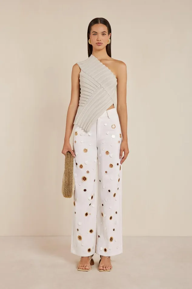 Cult Gaia Sedna Pant Off White Women Bottoms