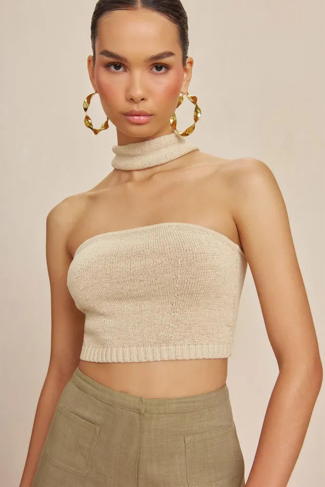 Cult Gaia Sorine Knit Top Beach Women Knits