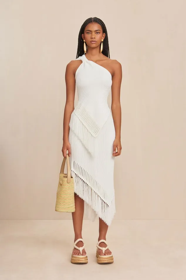 Cult Gaia Tonisha Knit Skirt Off White Women Knits