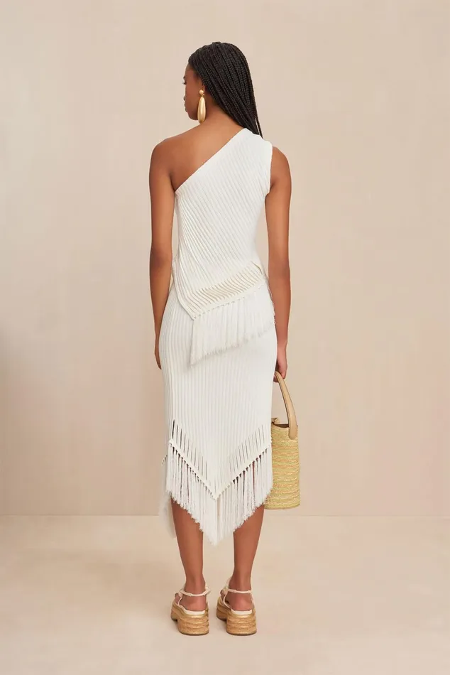 Cult Gaia Tonisha Knit Skirt Off White Women Knits