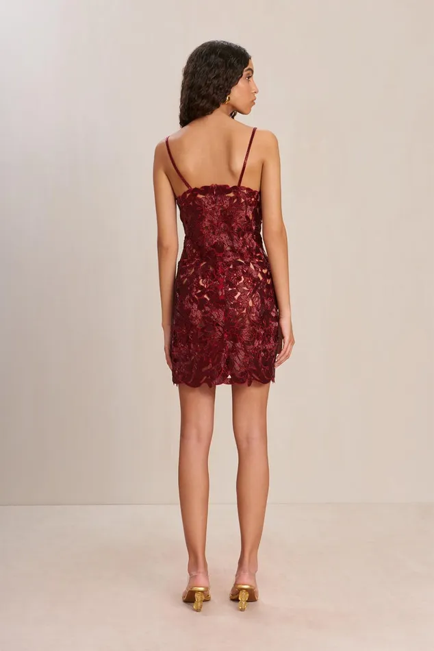 Cult Gaia Vanya Dress Merlot Women Dresses