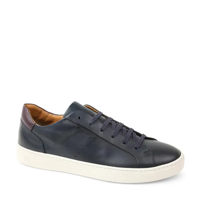 Dante LacetoToe Leather Sneaker 8211 Navy Men Bruno Magli Sneakers