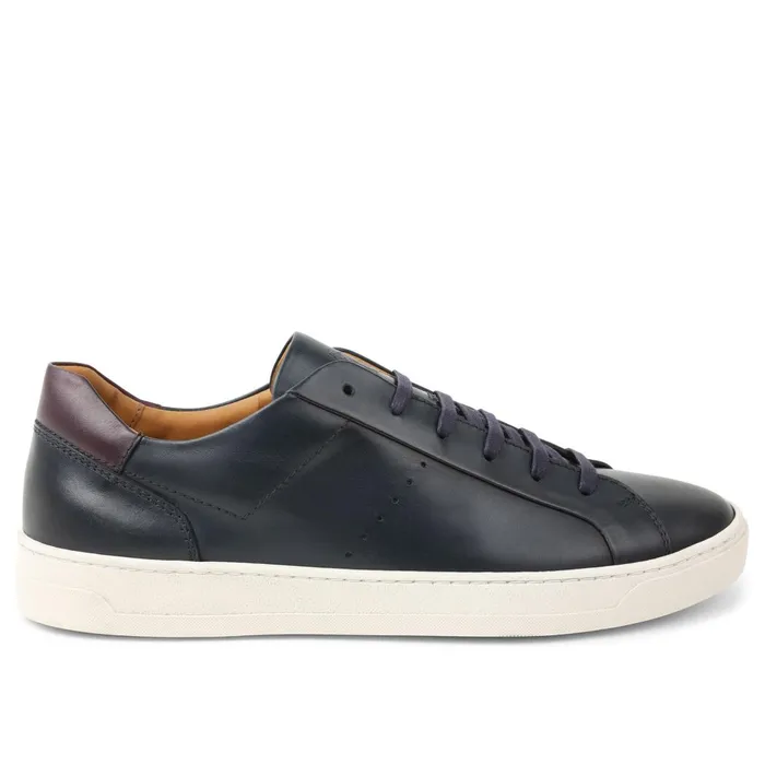 Dante LacetoToe Leather Sneaker 8211 Navy Men Bruno Magli Sneakers